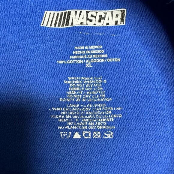 NASCAR Dale Earnhardt Jr Mens XL T Shirt Blue Racing Nationwide 88 - Picture 5 of 9